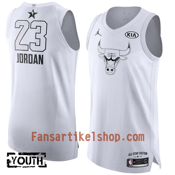 NBA Chicago Bulls Trikot Michael Jordan 23 2018 All-Star Jordan Brand Weiß Swingman - Kinder